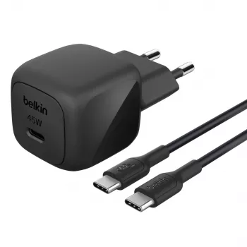 Ładowarka USB-C Belkin BOOSTCHARGE 45W PD PPS – kompaktowy zasilacz USB-C PD PPS 45W