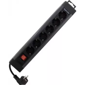 Listwa zasilająca REV 0014612513, 6 gniazd, kabel 2,4 m, włącznik, antracytowa