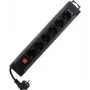 Listwa zasilająca REV 0014612513, 6 gniazd, kabel 2,4 m, włącznik, antracytowa