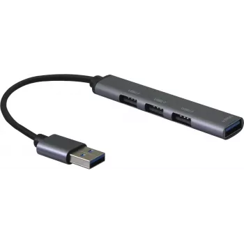Koncentrator USB helos HUB 4w1 USB-A 3.0 z 3 portami USB-A 2.0