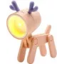 Stołowa lampka LED RealPower 486313 różowa uniwersalna zasilana baterią
