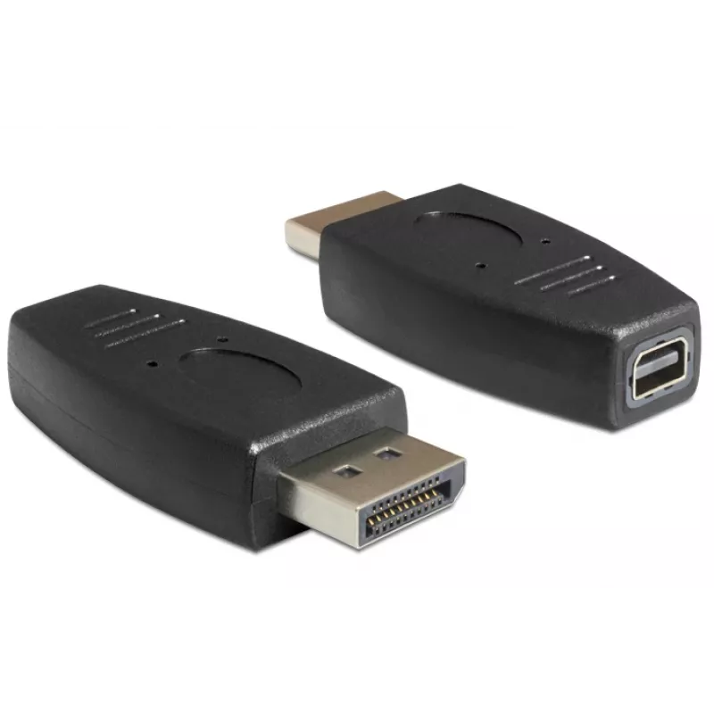 DeLOCK - Adapter DisplayPort - DisplayPort (M) na Mini DisplayPort (W) - Czarny