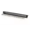 Modulares Patchpanel, 24-Port, bestückt mit 24x DN-93615 (schwarz, 1 HE, Rack Mount, geschirmt)
