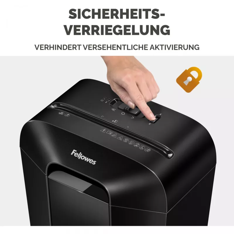 Niszczarka Fellowes Powershred LX50, cięcie cząstkowe, czarna