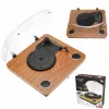 Gramofon analogowy z napędem paskowym Adler AD 1914 z portem USB, talerzem ceramicznym, silnikiem prądu stałego, prędkością 33 1/3 obr./min, Bluetooth 5.4, wyjściami RCA, wbudowanymi głośnikami