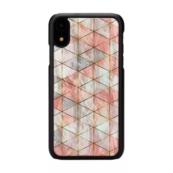 Etui na telefon iKins dla iPhone XR — Wzór romb, czarny