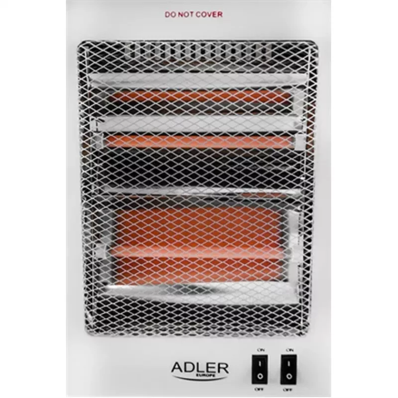 Adler | Grzejnik | AD 7709 | Grzejnik halogenowy | 800 W | Liczba poziomów mocy 2 | Biały