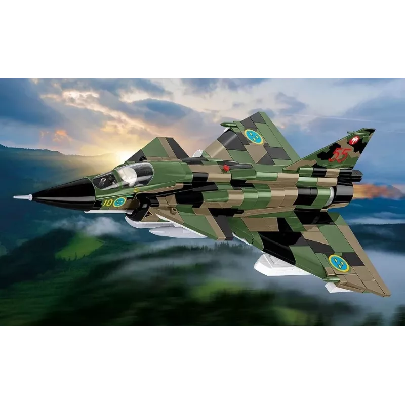 Zestaw konstrukcyjny Cobi Blocks Saab AJS 3 Viggen 911 szt. model do składania, 911 elementów