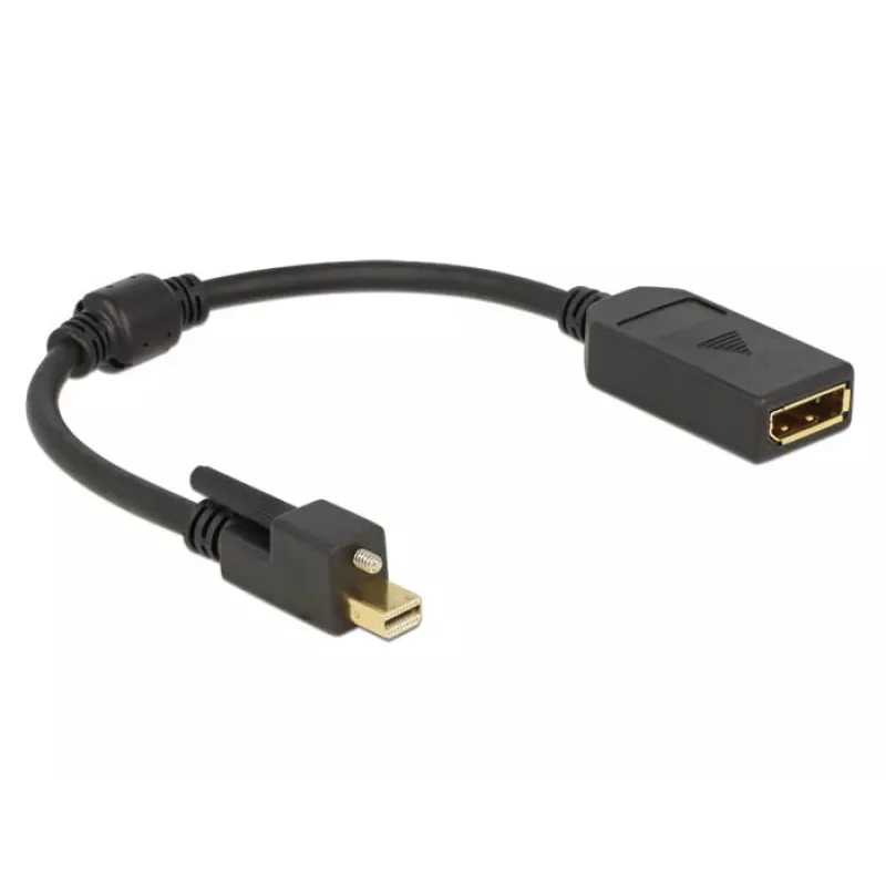 Kabel DisplayPort DeLOCK 62638 Mini DisplayPort 0,25 m Czarny