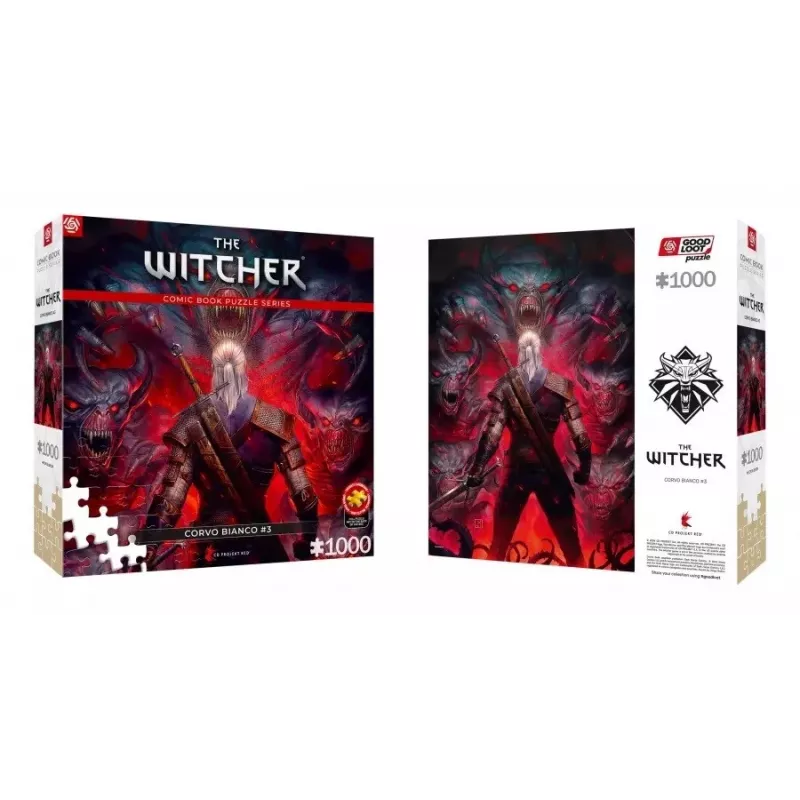 Good Loot Comic Book Puzzle: Wiedźmin Corvo Biały, 1000 elementów