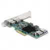DeLOCK Karta PCI Express x4 2 x USB 5 Gb/s Typu A 2 x wewnętrzne USB