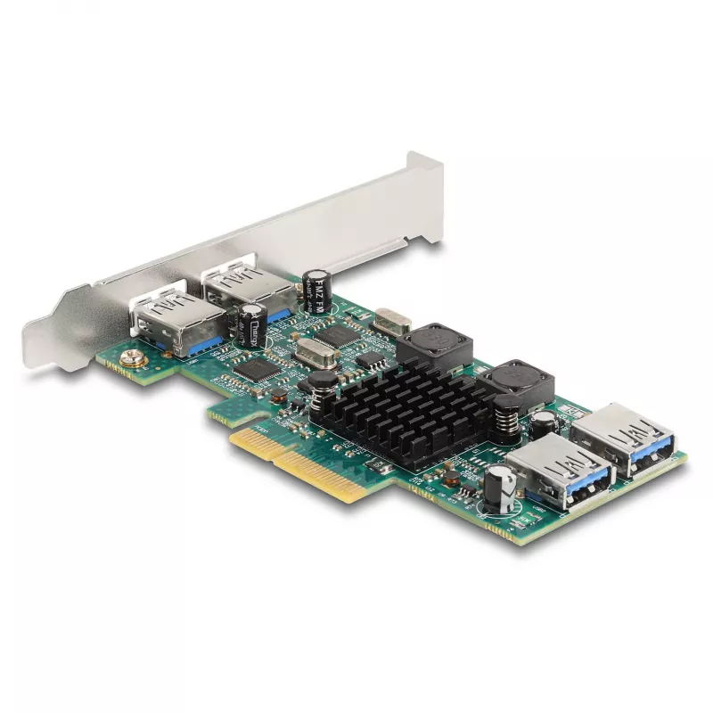 DeLOCK Karta PCI Express x4 2 x USB 5 Gb/s Typu A 2 x wewnętrzne USB