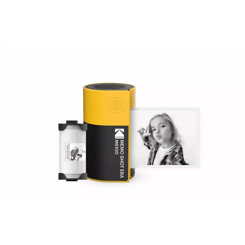 Kodak MemoShot Era MS100 Photo Printer 68.58 x 45.72 mm Czarny żółty