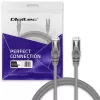 Kabel krosowy QOLTEC 54528 2xRJ45 CAT5e 3m Czarny