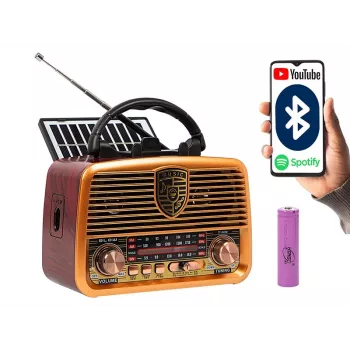 Radio analogowe BLOW RA10 AM/FM solar 77-540 — odbiornik AM/FM z panelem słonecznym i zasilaniem bateryjnym