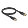 Kabel DisplayPort DeLOCK 8K 60 Hz 3 m czarny metal
