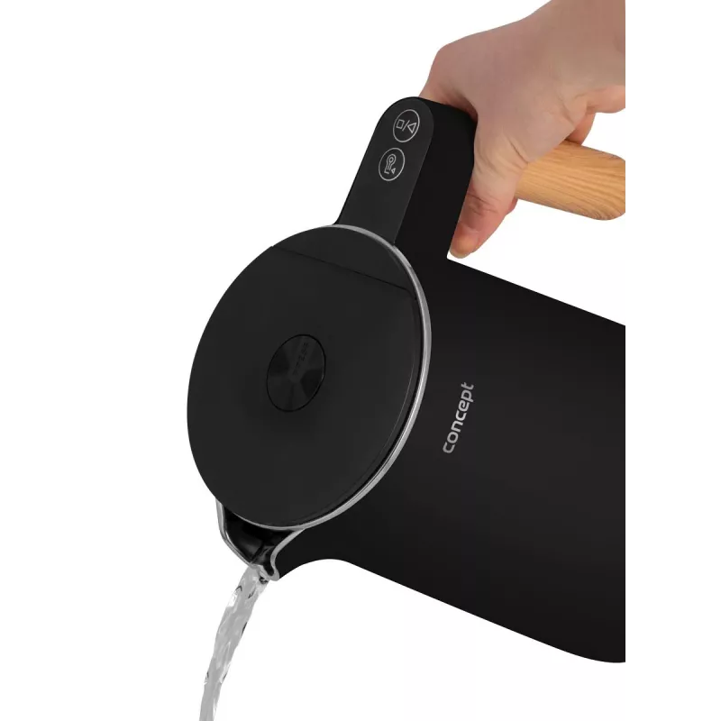 Czajnik elektryczny Double Wall 1.5 L Concept Czarny RK 3301