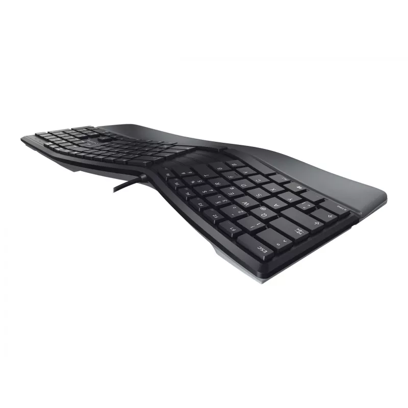 CHERRY KC 4500 ERGO klawiatura Uniwersalna USB QWERTY Nordycka Czarna