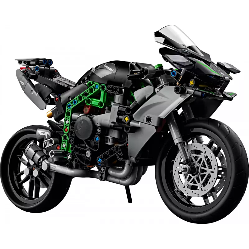 Model motocykla LEGO Technic Kawasaki Ninja H2R 42170 — replika w skali 1:1, 643 elementy, instrukcja, dla wieku 10+