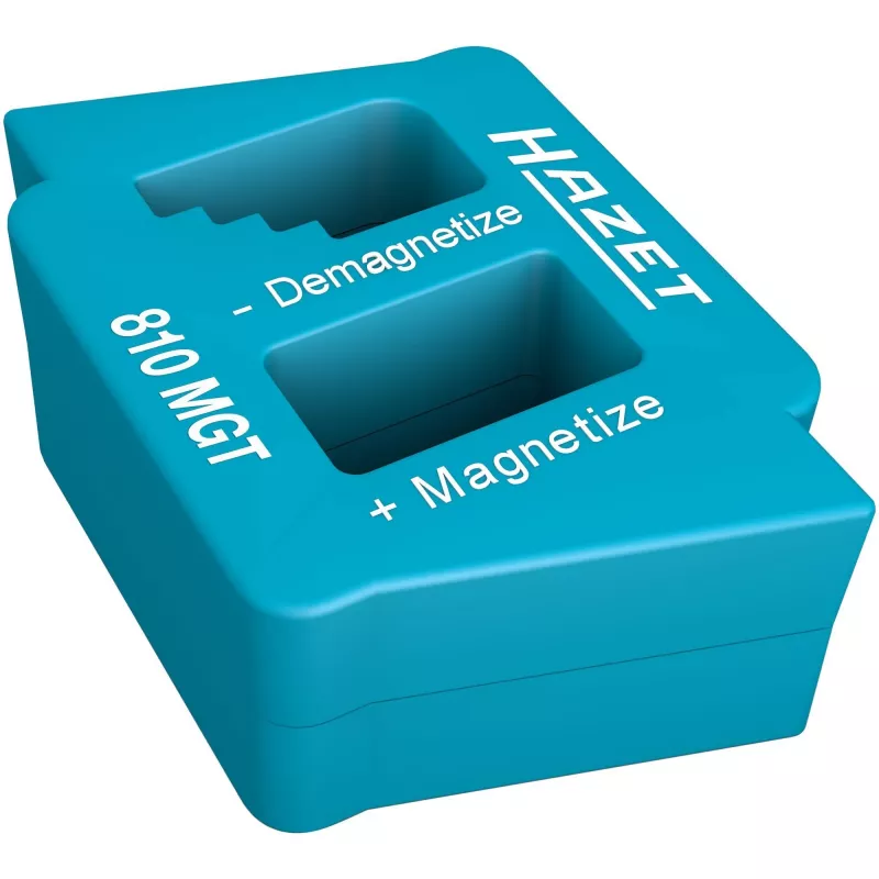 Hazet Magnetizer/Demagnetizer 810MGT — kompaktowe narzędzie ręczne do magnesowania i rozmagnesowywania końcówek