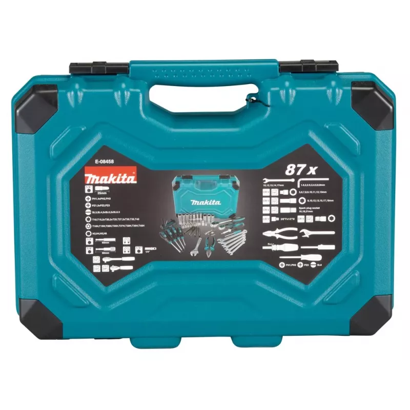 Zestaw narzędzi mechanicznych Makita E-08458 87 narzędzi