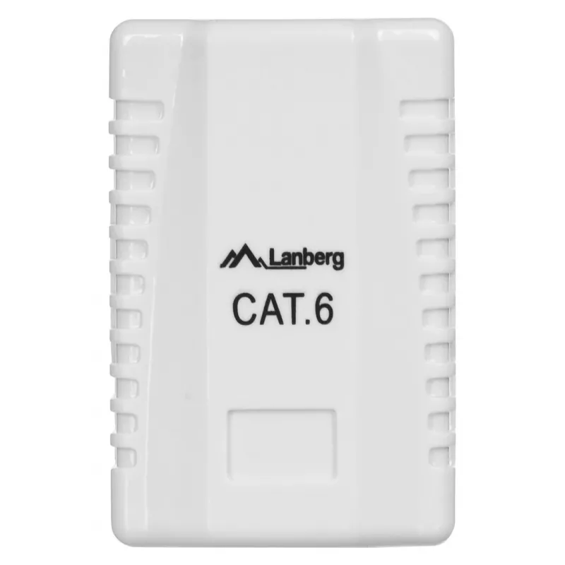 Puszka natynkowa LANBERG RJ-45 OU6-0001-W, Kat.6, biała