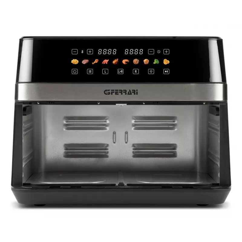 G3 Ferrari G10223 frytkownica Podwójna 12 l Wolnostojąca 2200 W Frytkownica beztłuszczowa Czarny, Stal nierdzewna