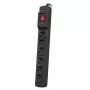 Armac Multi M6 | Listwa zasilająca | ochronnik przepięciowy, 6 gniazd, kabel 5m, czarna