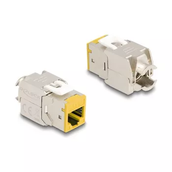 Moduł Keystone DeLOCK 88111 Płaski Żółty RJ-45 10 szt.