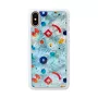 Etui na telefon iKins do iPhone XS / iPhone X S – białe etui ochronne poppin rock
