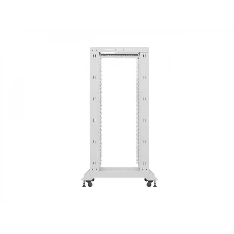 LANBERG 19-calowa otwarta szafa rack 27U 600x800 mm szara, 27U otwarta rama serwerowa