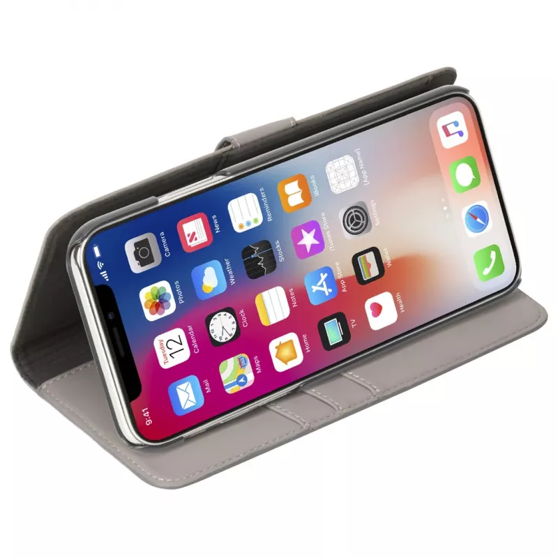 Etui z klapką Krusell Loka iPhone XS Max 16.5 cm szare