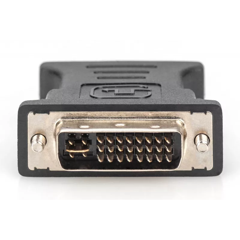 Adapter DVI Assmann. DVI(24+5) - HD15 M/F. DVI-I dual link. czarny (AK-320504-000-S)