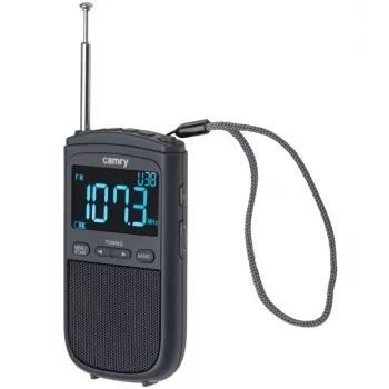 Camry | Przenośne mini radio | CR 1905 | Funkcja budzika | Czarny