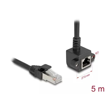 Kabel sieciowy DeLOCK 81159 RJ-45 Cat6 5 m Czarny