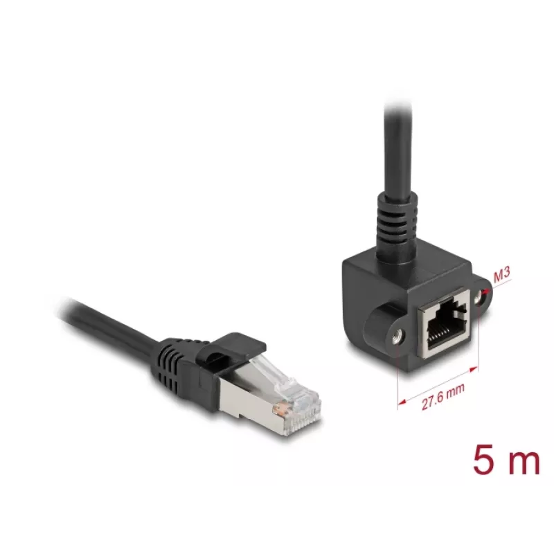 Kabel sieciowy DeLOCK 81159 RJ-45 Cat6 5 m Czarny