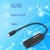 Adapter SATA QOLTEC 52269 do napędu 2,5 cala na USB-C, obsługa do 2 TB