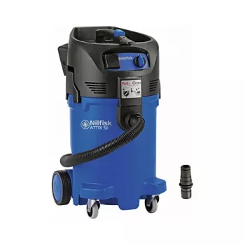 Odkurzacz beczkowy Nilfisk ATTIX 50-21 PC CL R — Do zadań na sucho i mokro, 47 L, 1400 W, bezworkowy, 11 kg