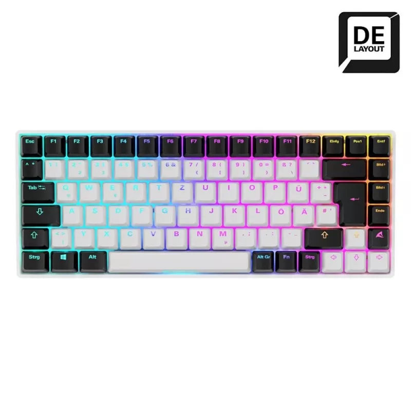 Klawiatura Sharkoon SKILLER SGK50 S3 75% biała
