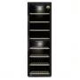Caso | Smart Wine Cooler | WineExclusive 180 | Energy efficiency class G | Showcase | Free standing | Bottles capacity 180 bottles | Cooling type Compressor technology | Czarny