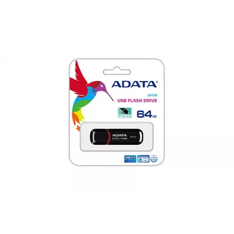 Pamięć USB ADATA DashDrive UV150 64 GB USB Type-A 3.2 Gen 1 (3.1 Gen 1) Czarny