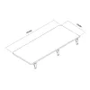 Składana półka ścienna MACLEAN MC-128 WD 100×40 cm wykończenie drewnopodobne