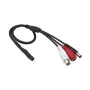 Mikrofon do kamery bezpieczeństwa ACTi PMIC-0100 — przewodowy mikrofon dookólny, 3,5 mm, kabel 2,3 m, Czarny/Czerwony/Biały
