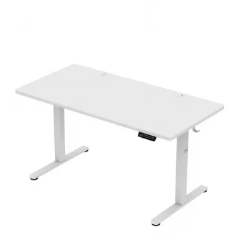 Biurko mark adler Leader 7.3 Białe — ergonomiczne stanowisko pracy z regulacją wysokości