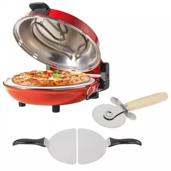 Maszynka do pizzy Petra PT5666VDE Bella Pizza 1200W powierzchnia nieprzywierająca, blatowy piec do pizzy