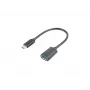 Adapter LANBERG AD-UC-UA-04 USB TYPE-C M - USB Type-A F 15 cm Czarny