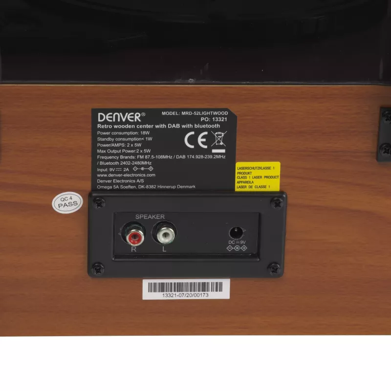 Gramofon Denver MRD-52LIGHTWOOD