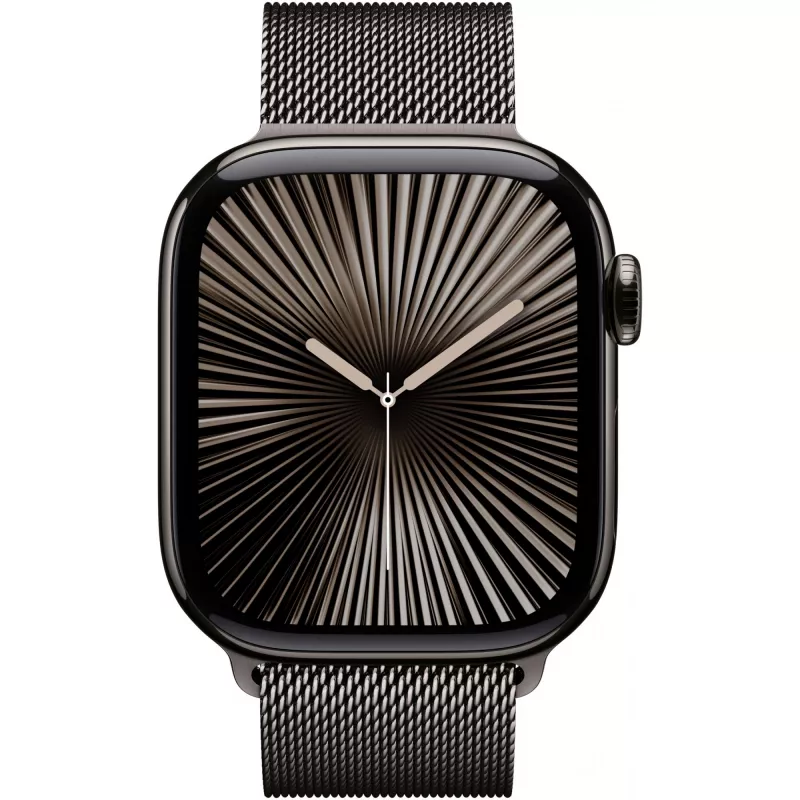 APPLE Watch Series 10 GPS + Cellular 42 mm koperta z tytanu w kolorze łupkowym z pętelką Milanese w kolorze łupkowym