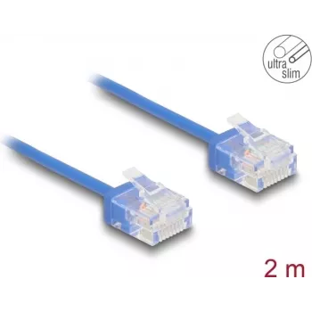 Kabel sieciowy DeLOCK RJ45 Cat.6 2m niebieski