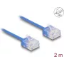 Kabel sieciowy DeLOCK RJ45 Cat.6 2m niebieski